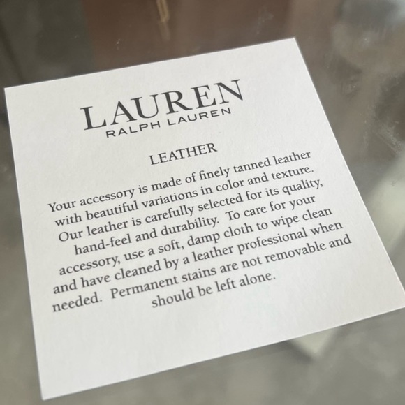 Lauren Ralph Lauren Black Smooth Leather Medium Andie Drawstring Bag, New w/Tag - Picture 11 of 15